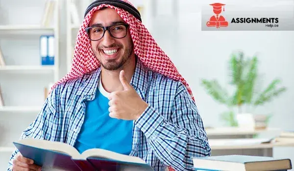 Happy Dubai student satisfied with professional academic writing services