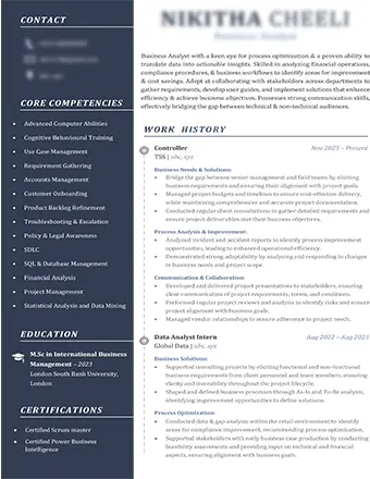 Cv Sample 4